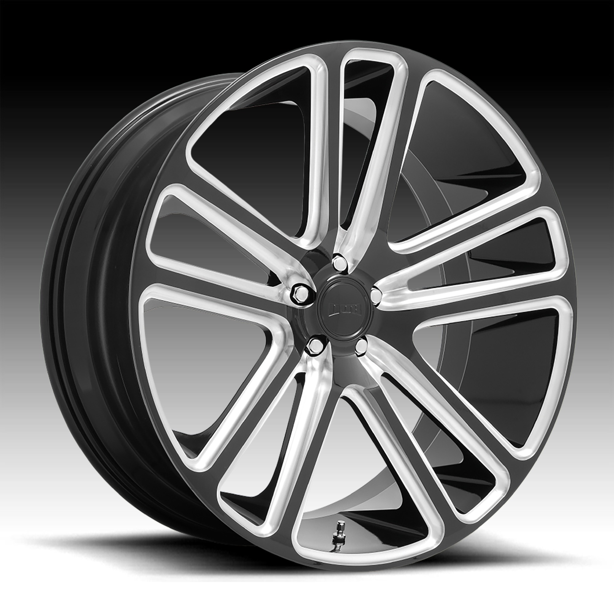 Dub Flex S255 Gloss Black Milled Custom Wheels - S255 / Flex - Dub